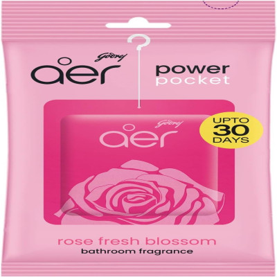 Aer Power Pocket Bathroom Freshener -10 gm - Rose Fresh Blossom