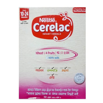 Nestlé Cerelac Wheat & 4 Fruits 10-24 Months