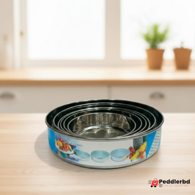 Stainless Steel Atta Mes Round - 6 Pcs Set